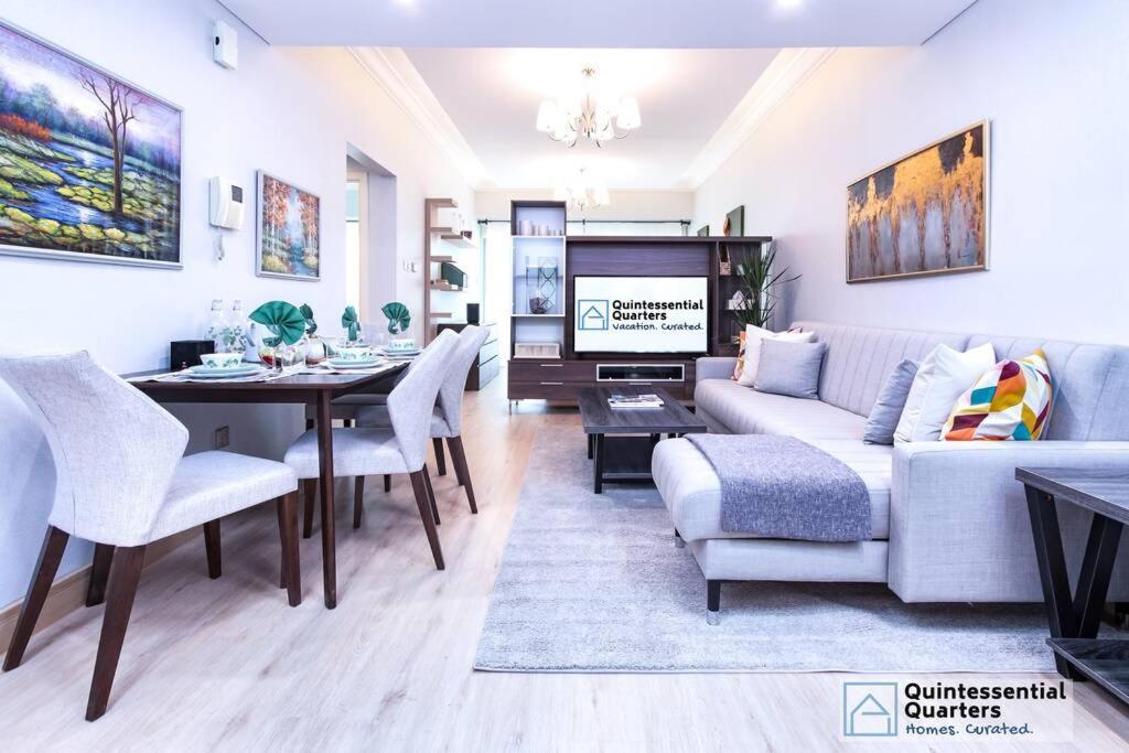 Downtown Cozy Home + Partitioned Living Room Dubaj Kültér fotó